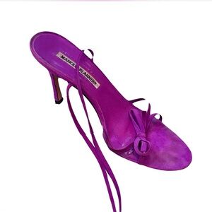 Manolo Blahnik Purple Women's Strappy Sandals